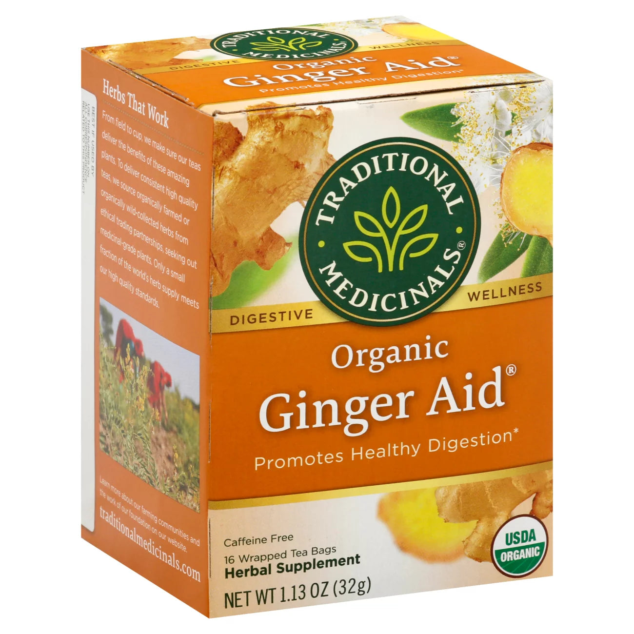Traditional Medicinal Organic Ginger Aid Tea