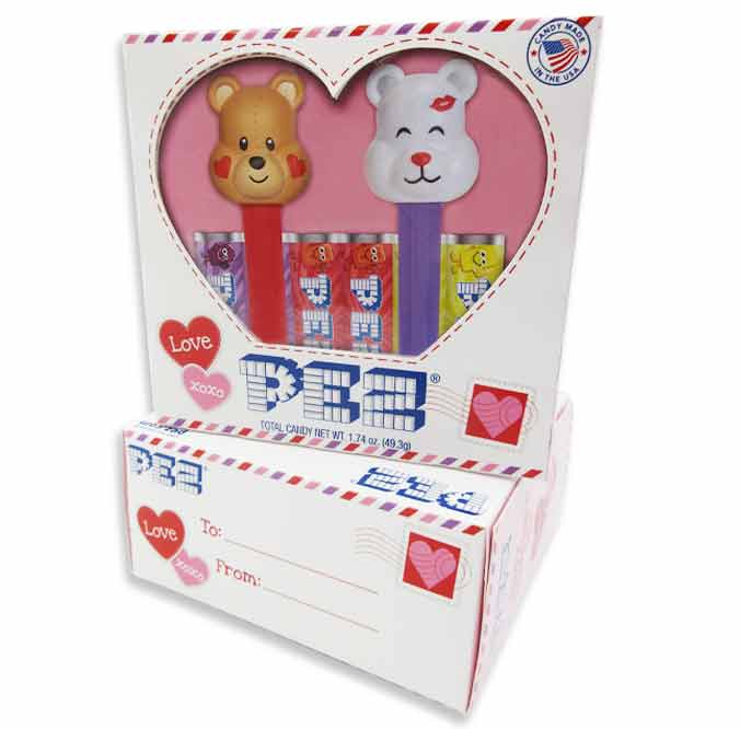 PEZ GIFT SET TWIN PACK - VALENTINE BEARS
