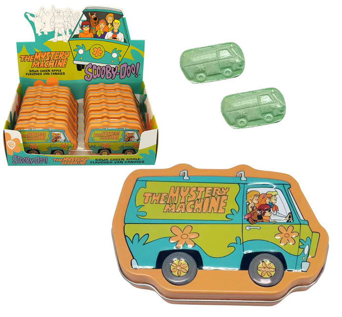 Scooby-Doo Mystery Machine Tin With Green Apple Candy