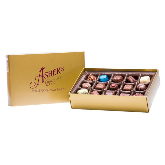 Asher's Gold Chocolate Gift Box 16oz