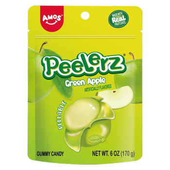 Amos Gummy Peelerz Green Apple 6oz