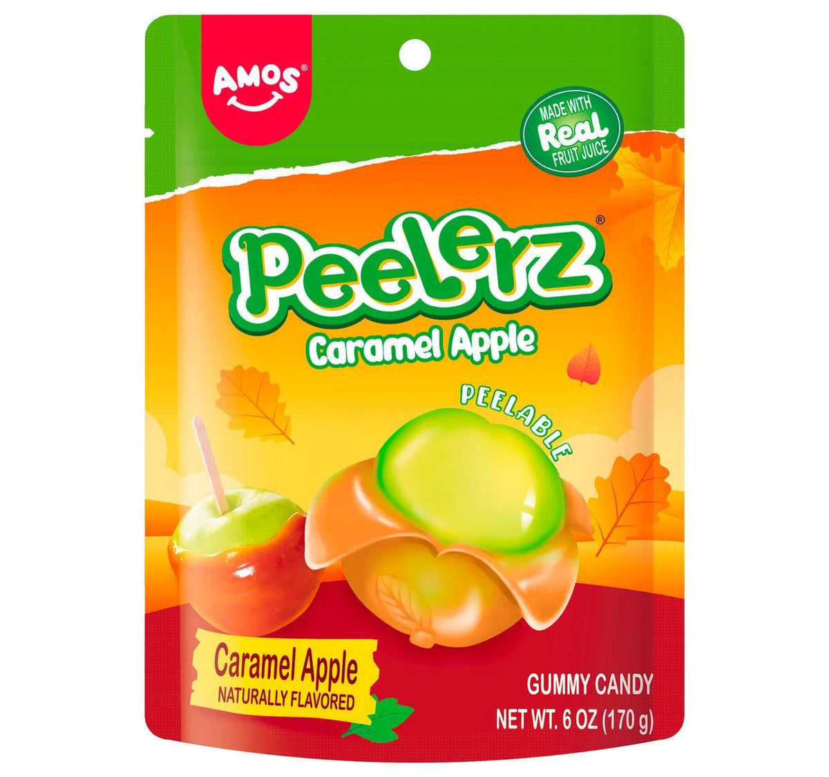 Amos Peelerz Caramel Apple - 6 oz