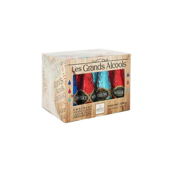 Abtey les grand alcools liqueur-filled dark chocolate 3.81 oz