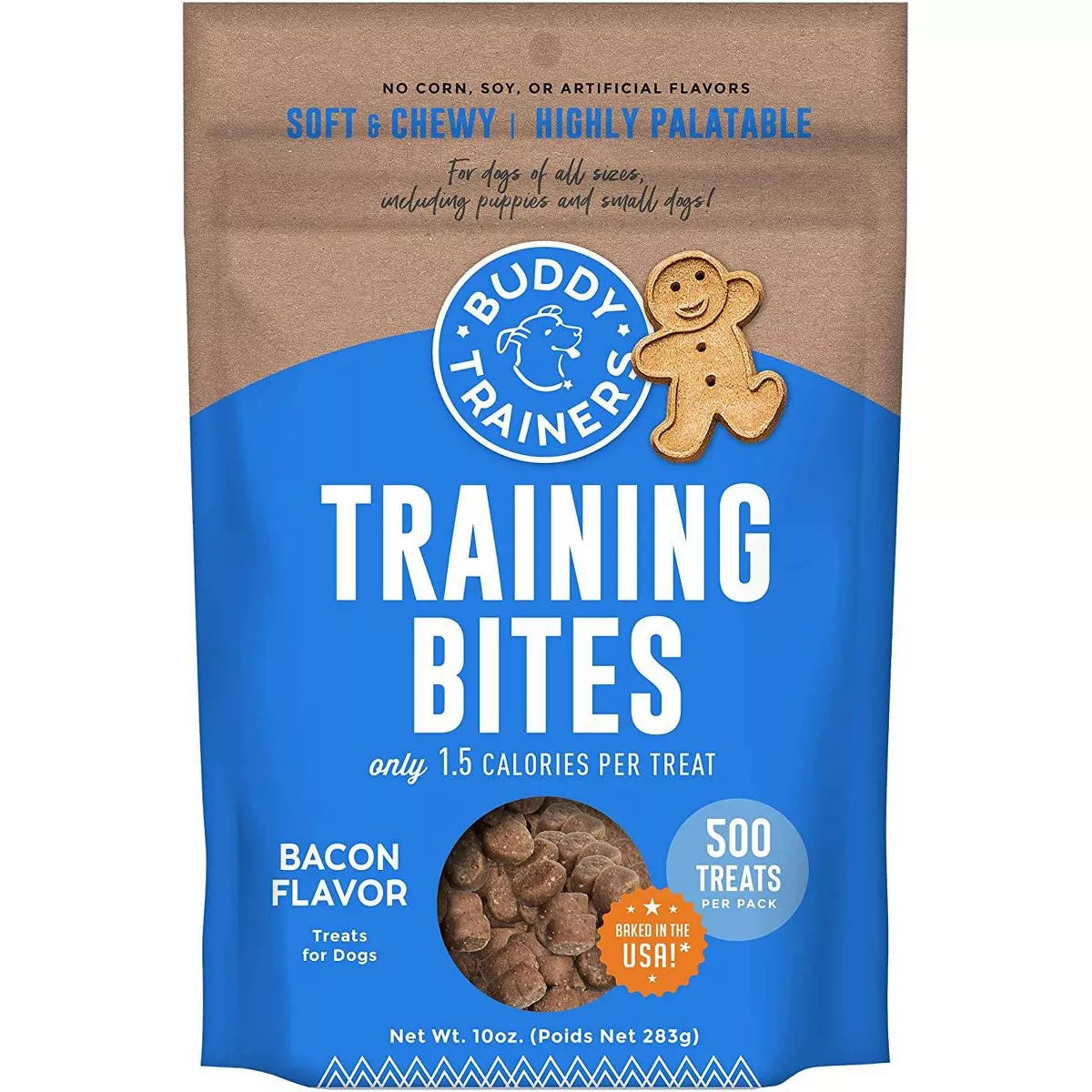 Buddy Biscuits Training Bites Bacon Dry Dog Treats - 10oz