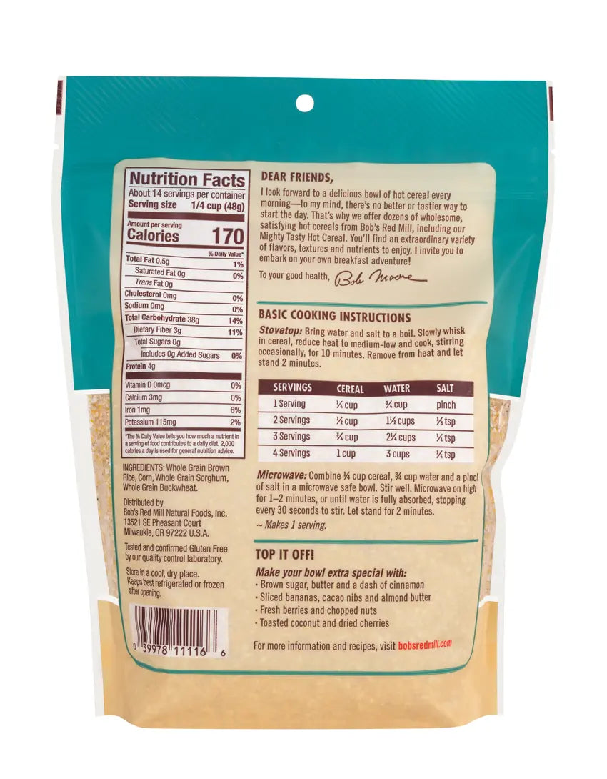 Bob’s Red Mill Mighty Tasty Hot Cereal