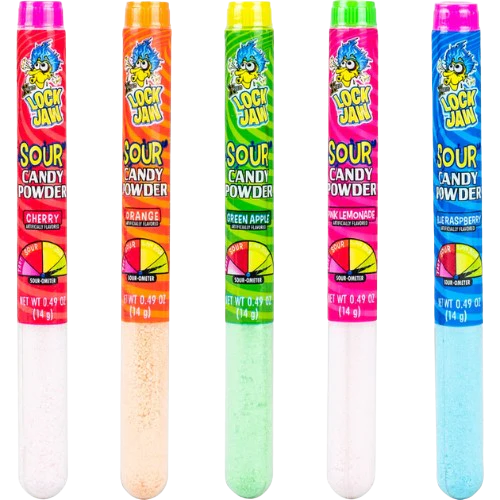 Lock Jaw Sour Candy Powder Tubes 0.49 oz.