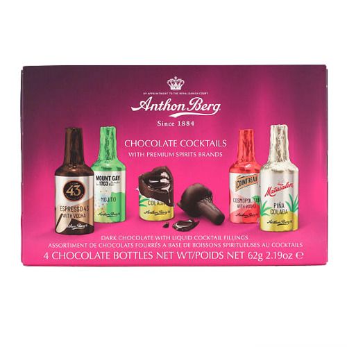 Anthon Berg Chocolate Cocktails 4 Pc Gift Box - 2.19oz