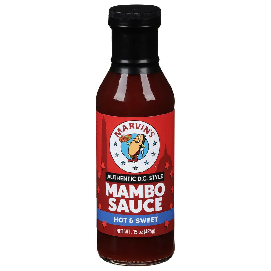 Marvin's Mambo Sauce, Hot & Sweet - 15 oz