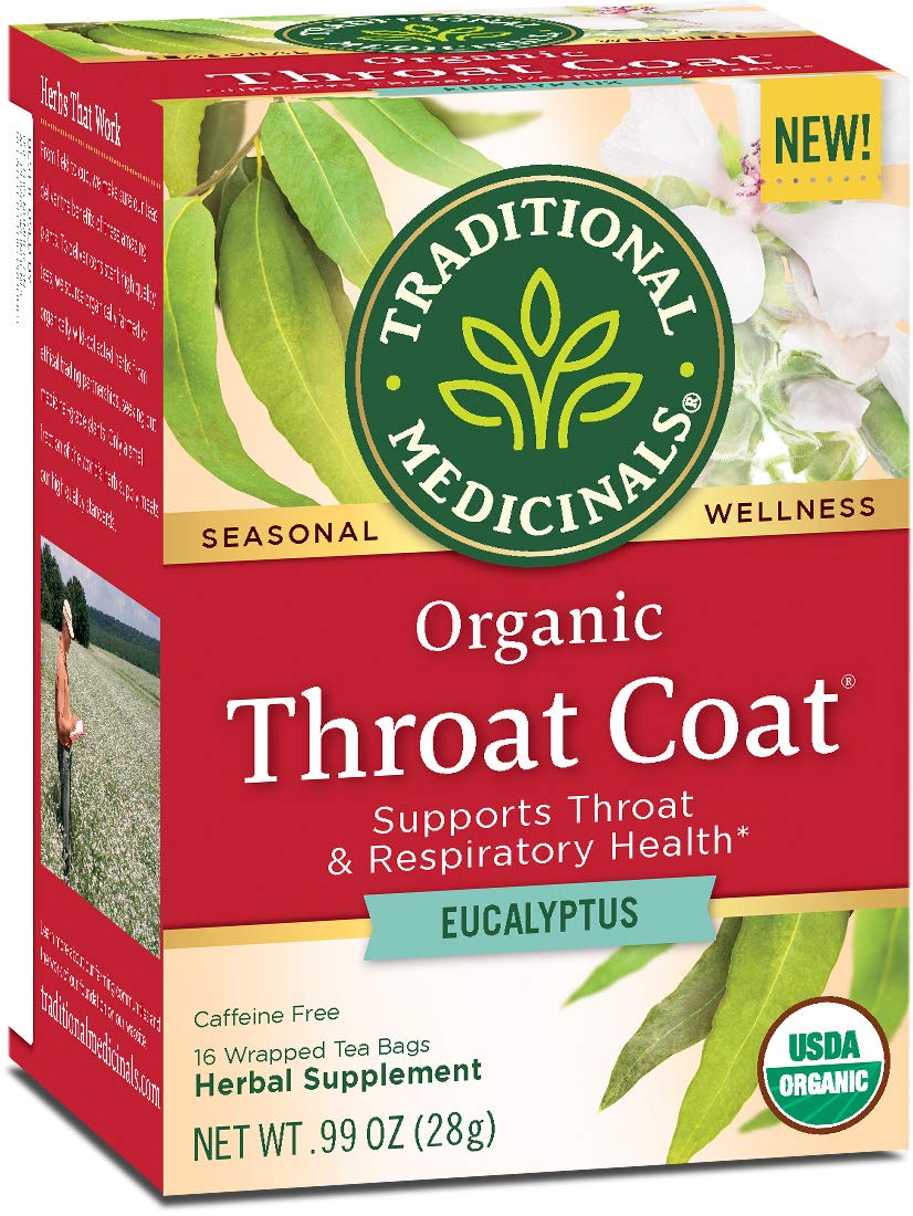 Traditional Medicinal Throat Coat with Eucalyptus Tea