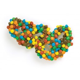 Asher's Gourmet Milk Chocolate Pretzels With Mini M&M's