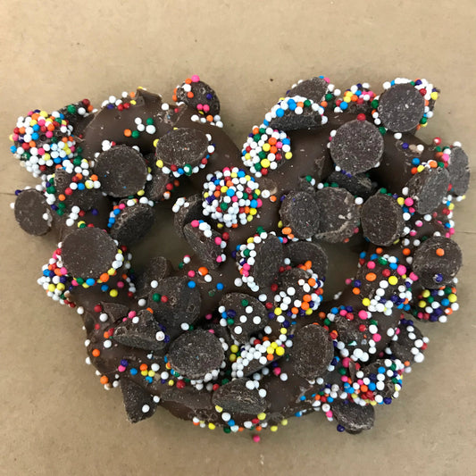 Ashers's Gourmet Milk Chocolate Gourmet Pretzels with Non Pareils Topping