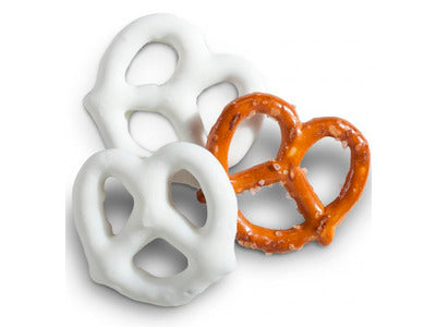 Ashers Mini White Chocolate Covered Pretzels.