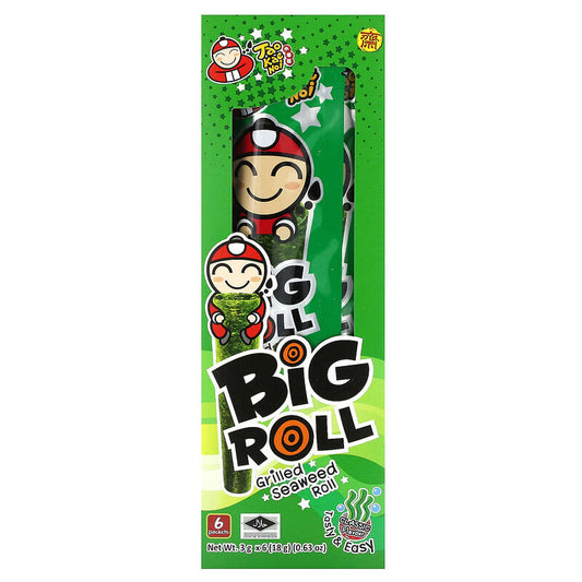 Tao Kae Noi, Big Roll, Grilled Seaweed Roll, Classic, 6 Packets