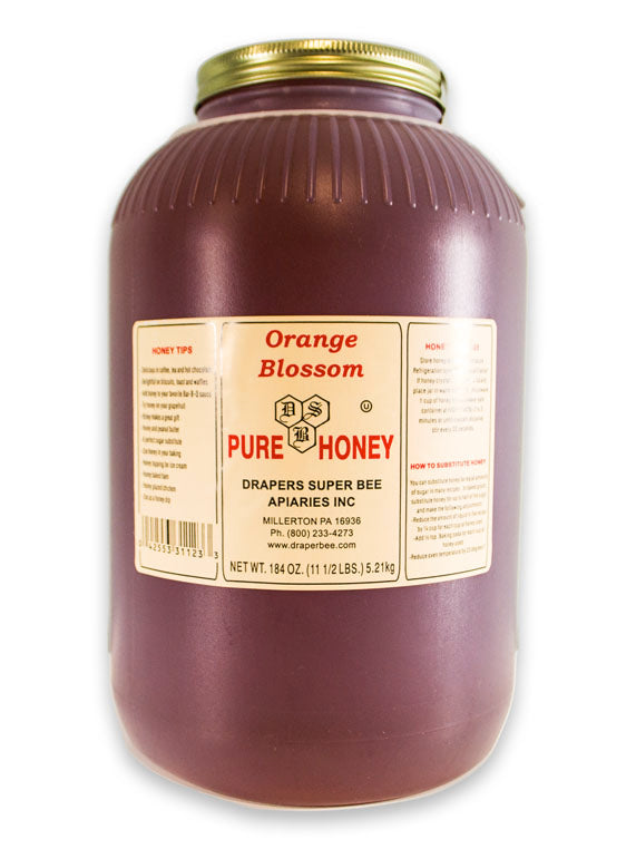 Draper's Super Bee Apiaries Orange Blossoms Honey 5lbs