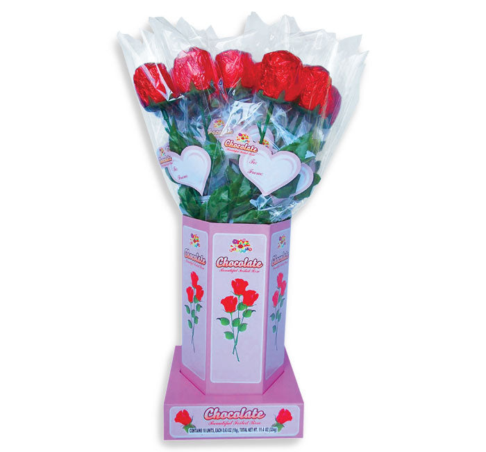 BELGIAN MILK CHOCOLATE FOILED ROSE