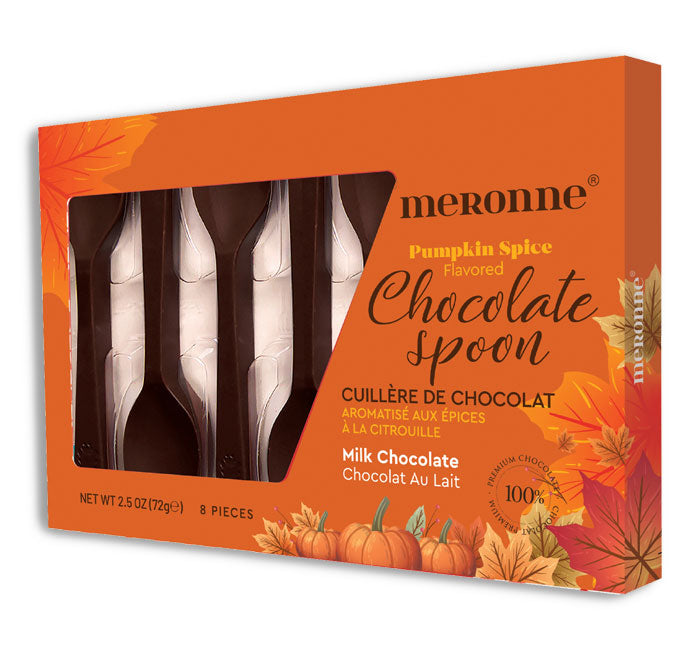 MERONNE 6PC CHOCOLATE SPOONS - PUMPKIN SPICE MILK