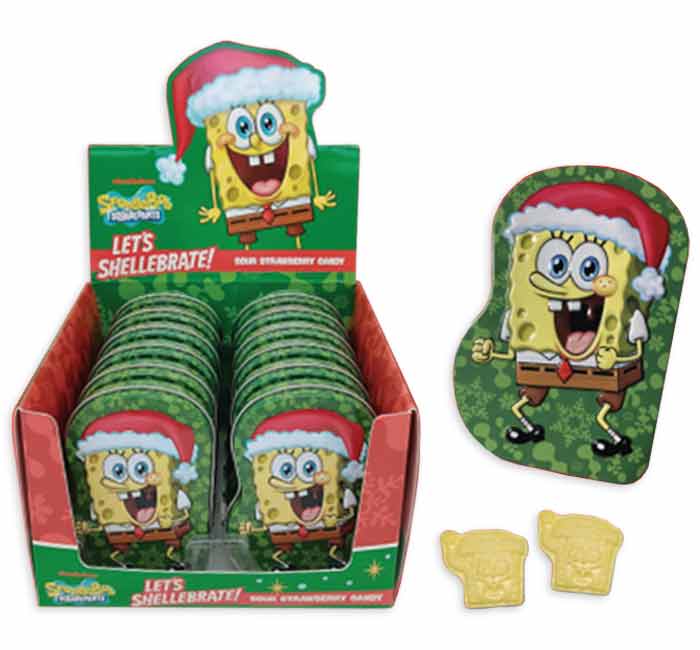 Spongebob Lets Shellebrate Christmas Tin - 1.2oz