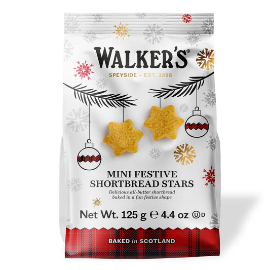 Walkers Mini Festive Stars Shortbread 4.4 oz.