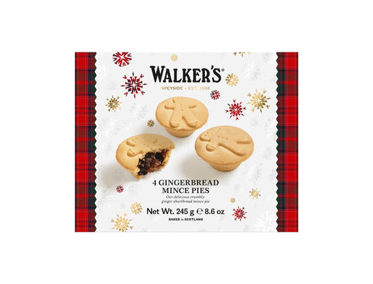 Walkers Gingerbread Mince Pies - 8.6oz