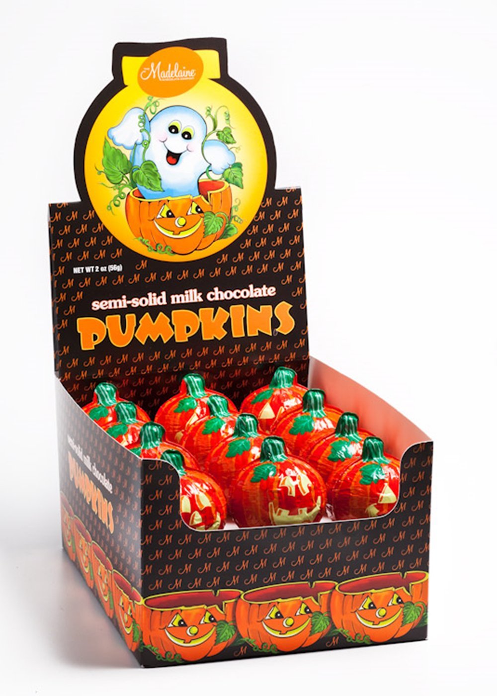 Madelaine Semi Solid Milk Chocolate Pumpkins
