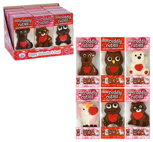 CUDDLY CUTIES ASSORTED - UNICORN, RACCOON, DOG, BEAR, OWL, FROG