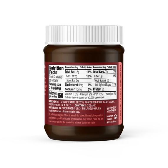 Soom Chocolate Sea Salt Sesame Spread