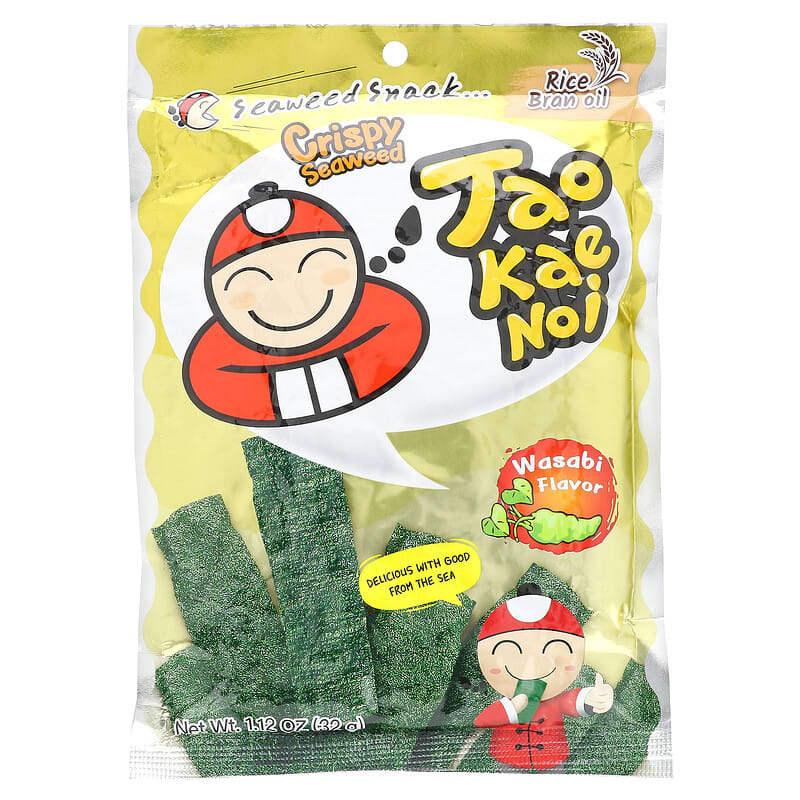 Tao Kae Noi, Crispy Seaweed Snack, Wasabi