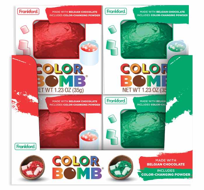 Red And Green Color Hot Chocolate Bomb - 1.23oz