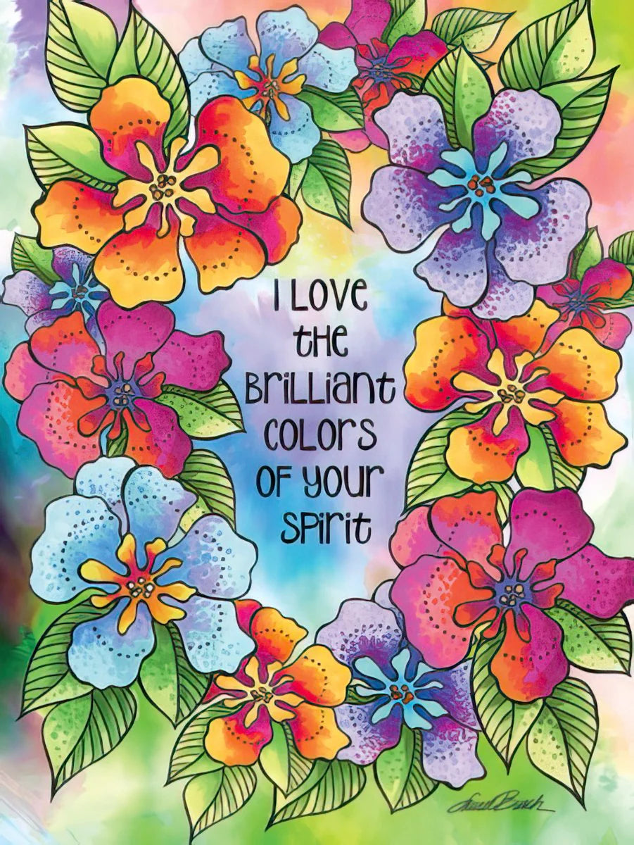 The Brilliant Colors Of Laurel Burch  - Birthday Greeting from Leanin' Tree