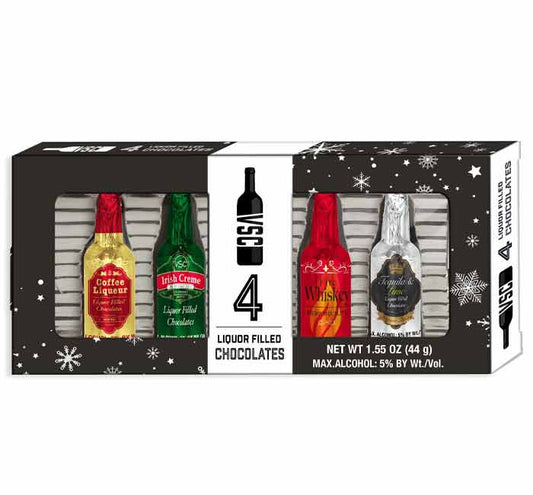 Vsc Foil Wrapped 4 Ct Bottles Box