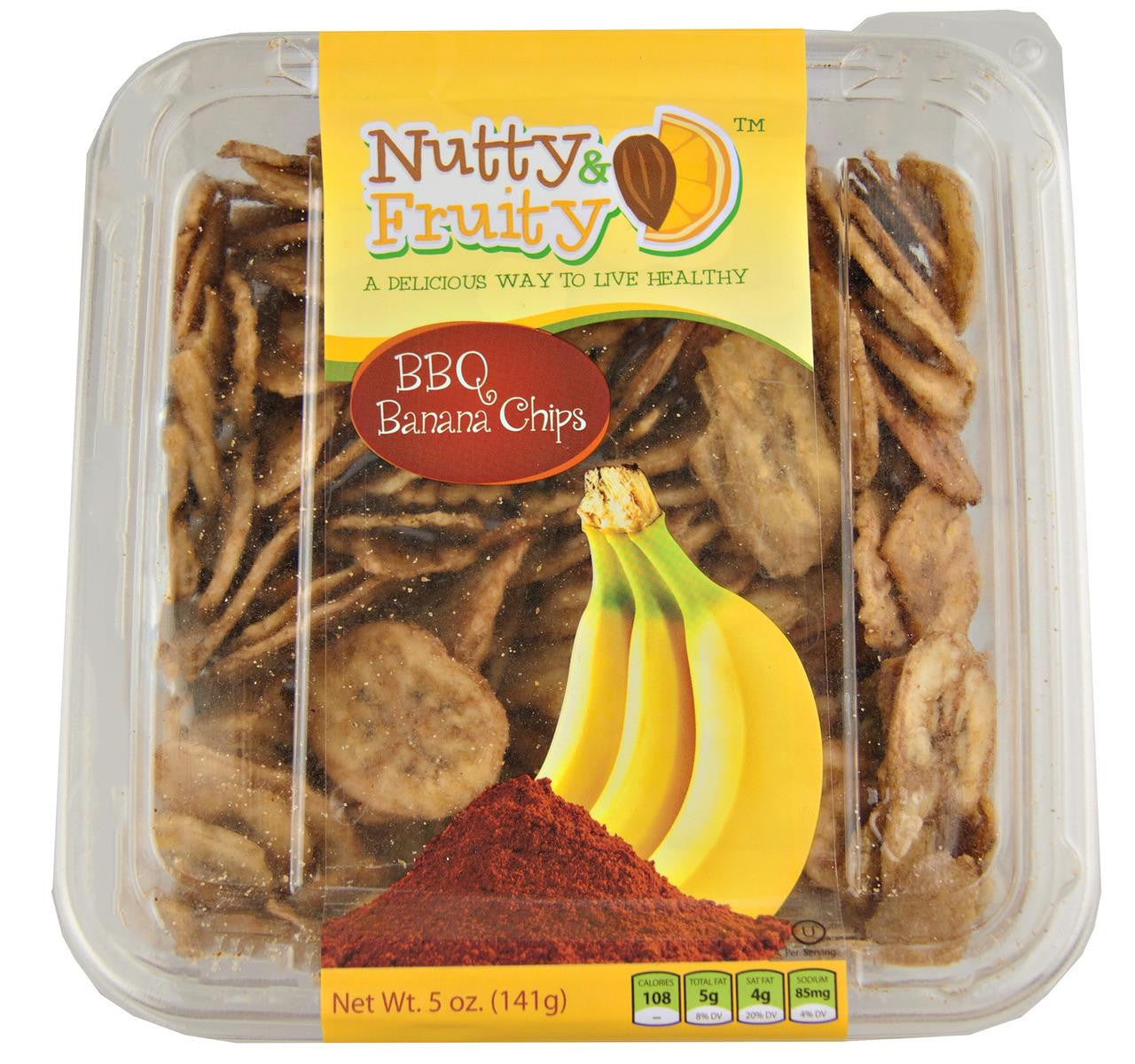 Nutty & Fruity Banana Chips, Caramelized BBQ 5oz