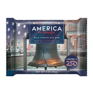AMERICA 250 MILK CHOCOLATE 3 OZ BAR