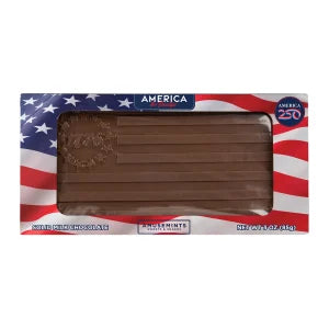 America 250 1776 Betsy Ross Flag Milk Chocolate 3 Oz Window Box