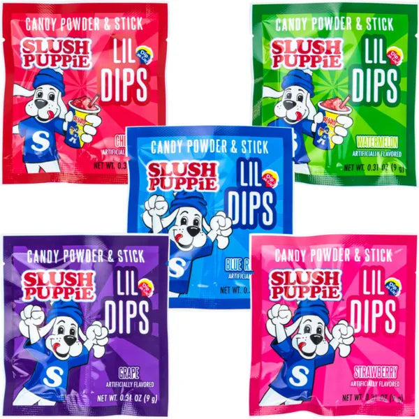 Slush Puppie Lil Dips Candy Powder and Stick 0.31 oz.