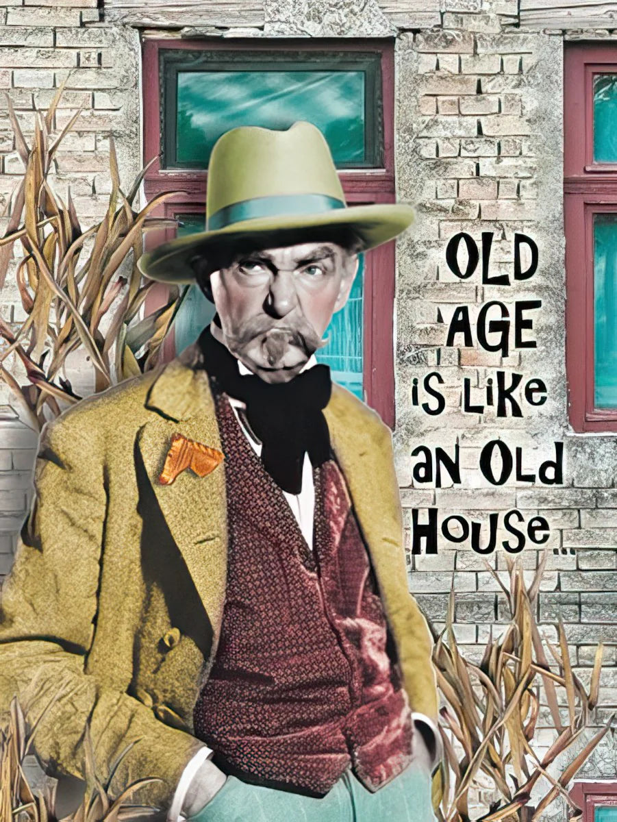 Old age is like an old House.. - Birthday Greeting from Leanin' Tree