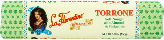 La Florentine Torrone soft nougat with Almonds & Pistachio