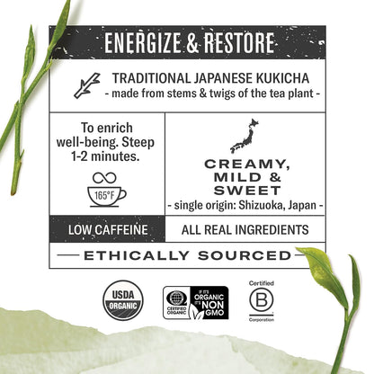 Numi Organic Kukicha Green Tea