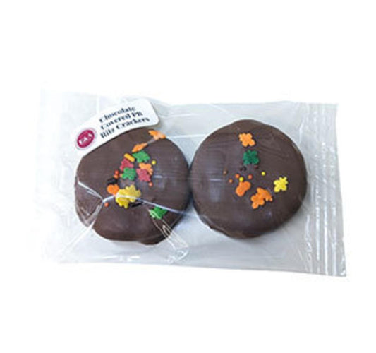 E&A Candies Fall Milk Chocolate Covered Peanut Butter Ritz Crackers