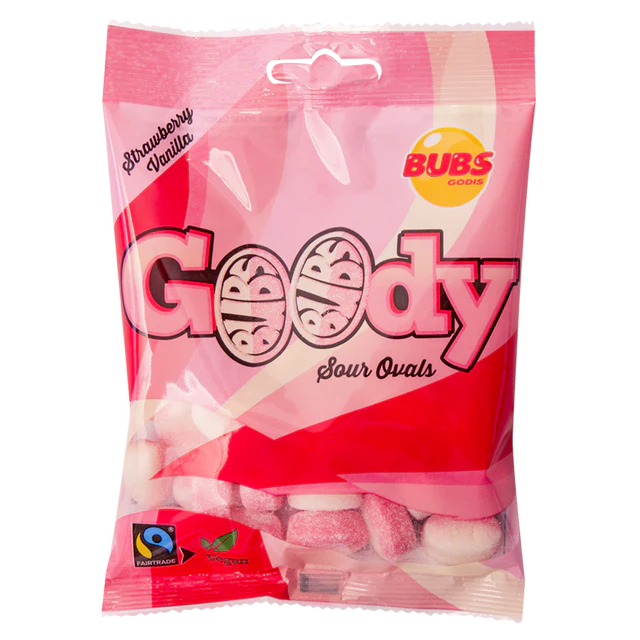 BUBS Goody Strawberry Vanilla Sour Ovals