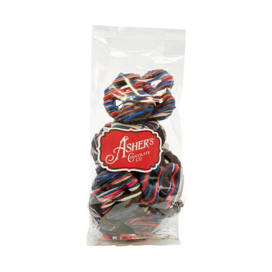 Asher’s Dark Chocolate America 250” Mini Pretzels LIMITED EDITION