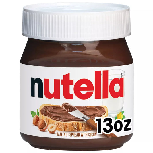 Nutella Hazelnut Spread with Cocoa for Breakfast, 13 oz. Jar