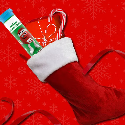 M&M's Minis Milk Chocolate Mega Christmas Tube Stocking Stuffers - 1.77oz