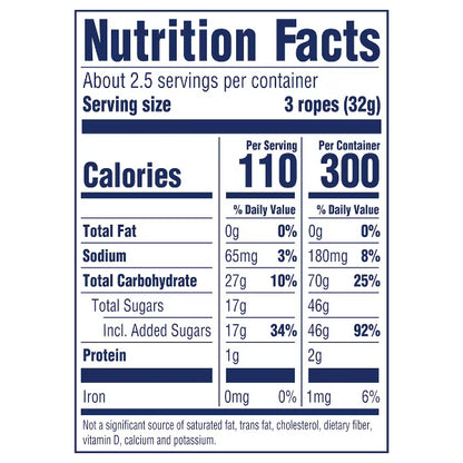SweeTARTS Christmas Ropes Candy - 3oz