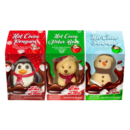 Hot Cocoa Friends Penguin, Polar Bear & Snowman 2.12 oz. Box