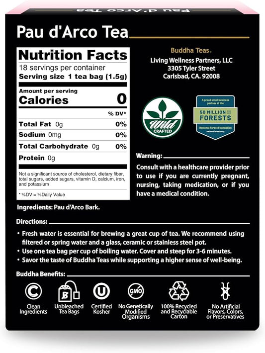 Buddha Teas - Organic Pau D’Arco Tea