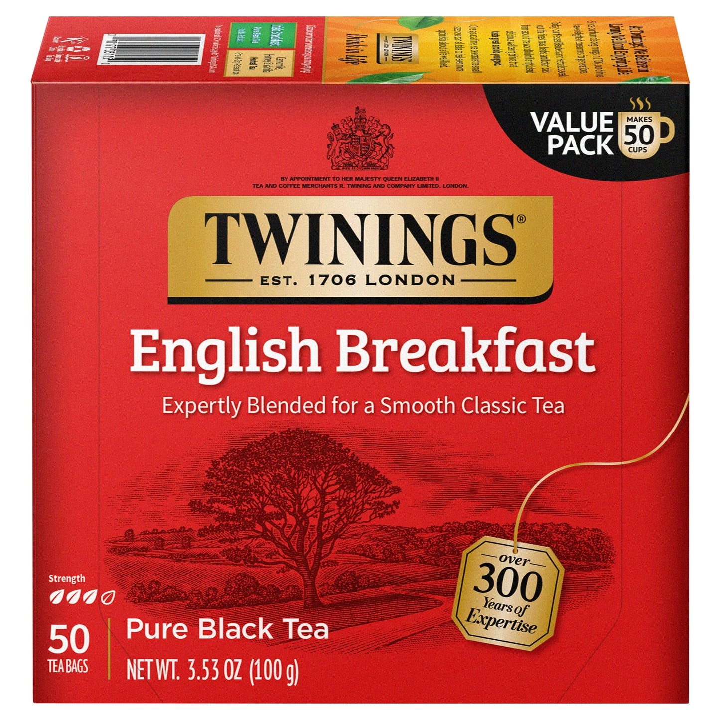 Twinings English Breakfast Tea 50 ct
