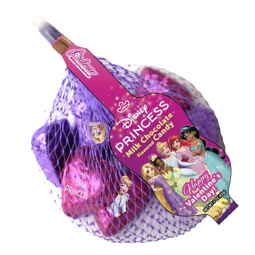 Disney Princess Foil Hearts 3 oz. Mesh Bag