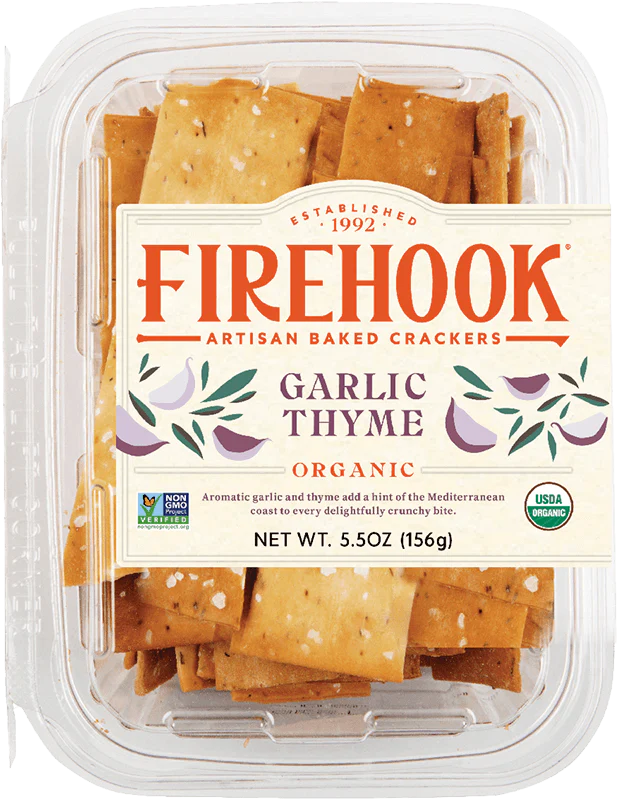 Firehook Garlic Thyme Crackers