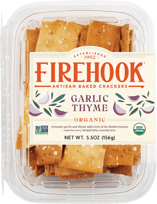 Firehook Garlic Thyme Crackers