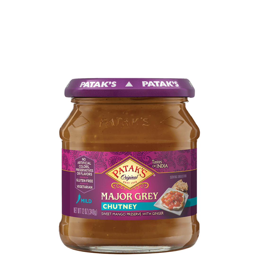 Patak's Major Grey Chutney (Mild) - 12oz – The Head Nut